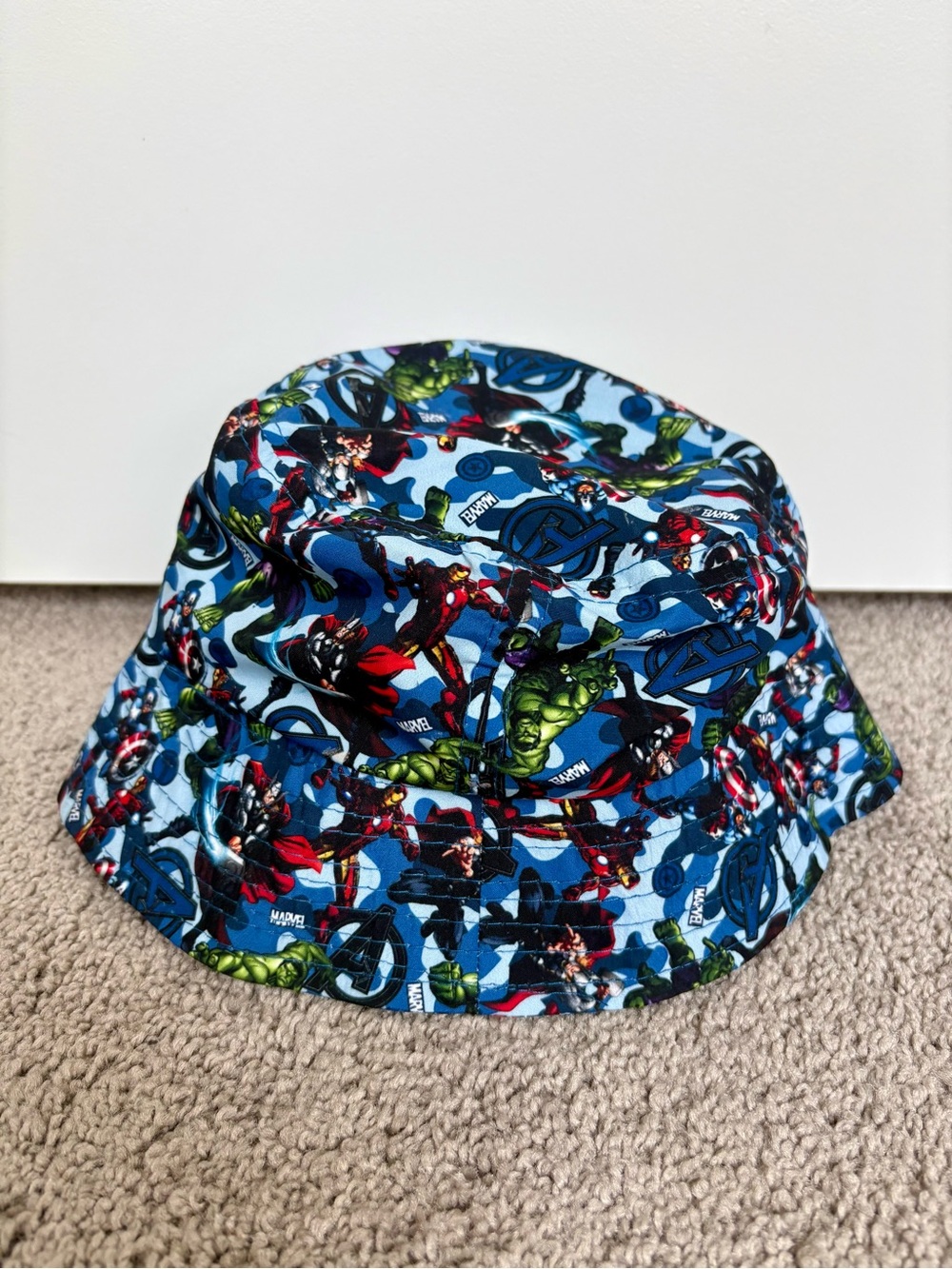 New Toddler Marvel Avengers Bucket Hat Summer Swim